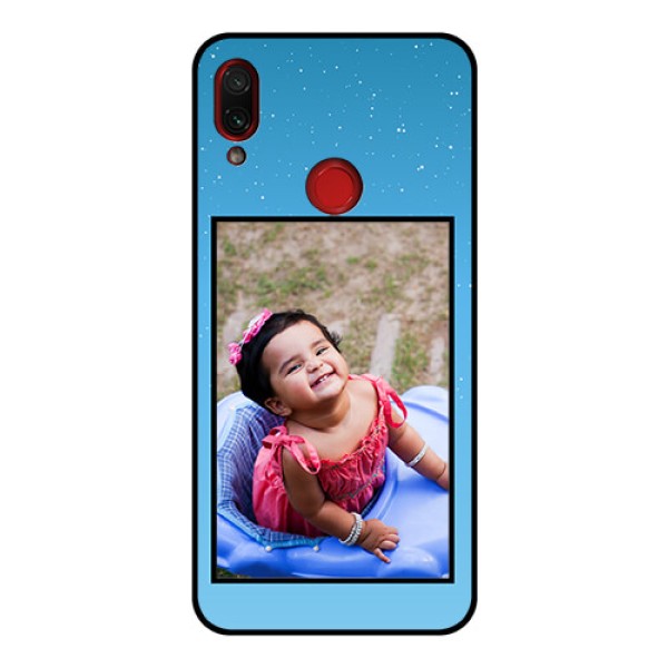 Redmi Note 7 Pro Custom Glass Mobile Case  - Wave Pattern Colorful Design