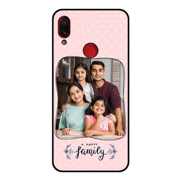 Redmi Note 7 Pro Custom Glass Phone Case - Family with Dots Design Redmi Note 7 Pro Custom Glass Phone Case - Family with Dots Design
