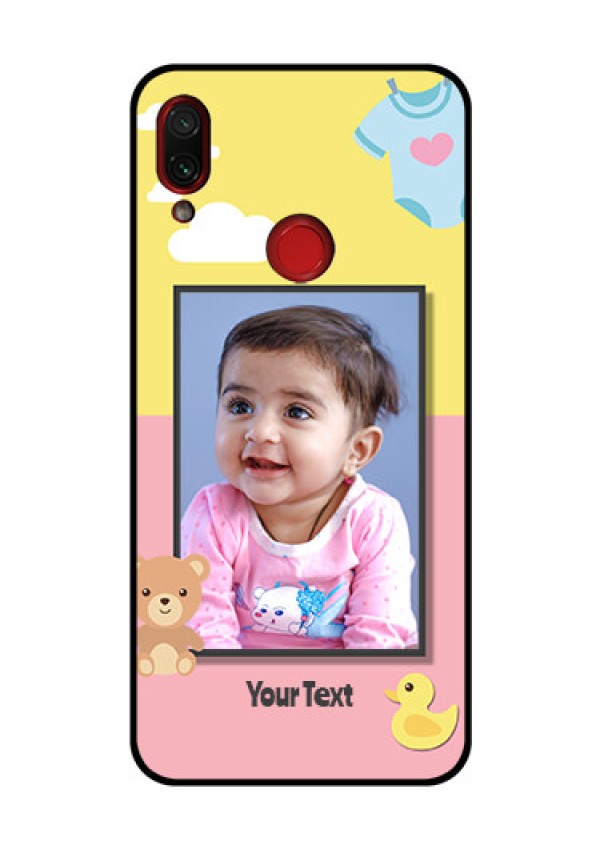 Redmi Note 7 Pro Photo Printing on Glass Case  - Kids 2 Color Design