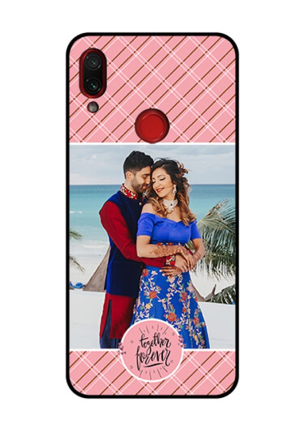 Redmi Note 7 Pro Personalized Glass Phone Case  - Together Forever Design