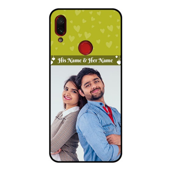 Redmi Note 7 Pro Custom Glass Phone Case  - You & Me Heart Design