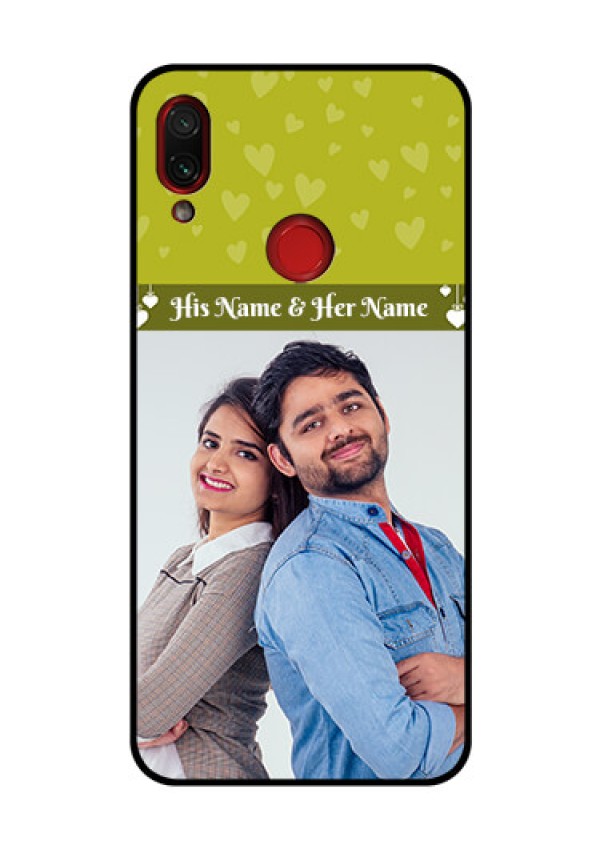 Redmi Note 7 Pro Custom Glass Phone Case  - You & Me Heart Design