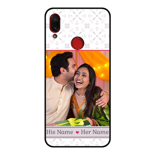Redmi Note 7 Pro Custom Glass Mobile Case - with Photo and Ethnic Design Redmi Note 7 Pro Custom Glass Mobile Case - with Photo and Ethnic Design