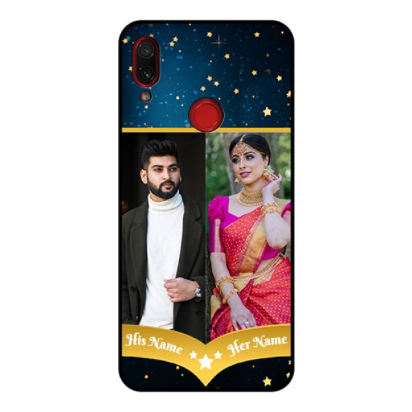 Redmi Note 7 Pro Custom Glass Phone Case - Galaxy Stars Backdrop Design Redmi Note 7 Pro Custom Glass Phone Case - Galaxy Stars Backdrop Design