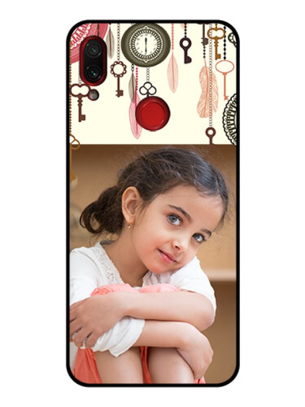 Custom Redmi Note 7 Pro Custom Glass Mobile Case  - Boho Style Design