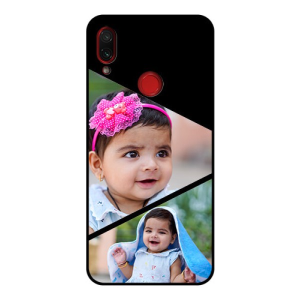 Redmi Note 7 Pro Custom Glass Phone Case  - Semi Cut Design