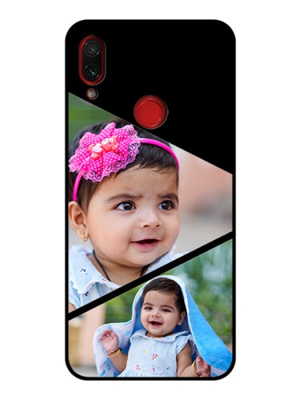 Custom Redmi Note 7 Pro Custom Glass Phone Case  - Semi Cut Design