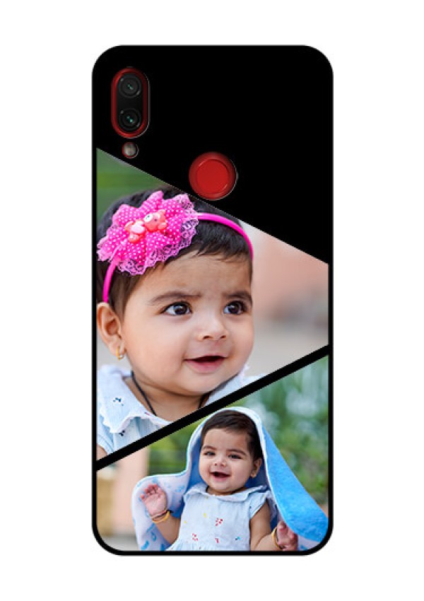 Redmi Note 7 Pro Custom Glass Phone Case  - Semi Cut Design