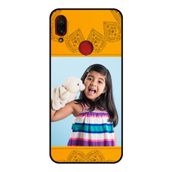 Redmi Note 7 Pro Personalized Glass Phone Case  - Photo Wedding Design 