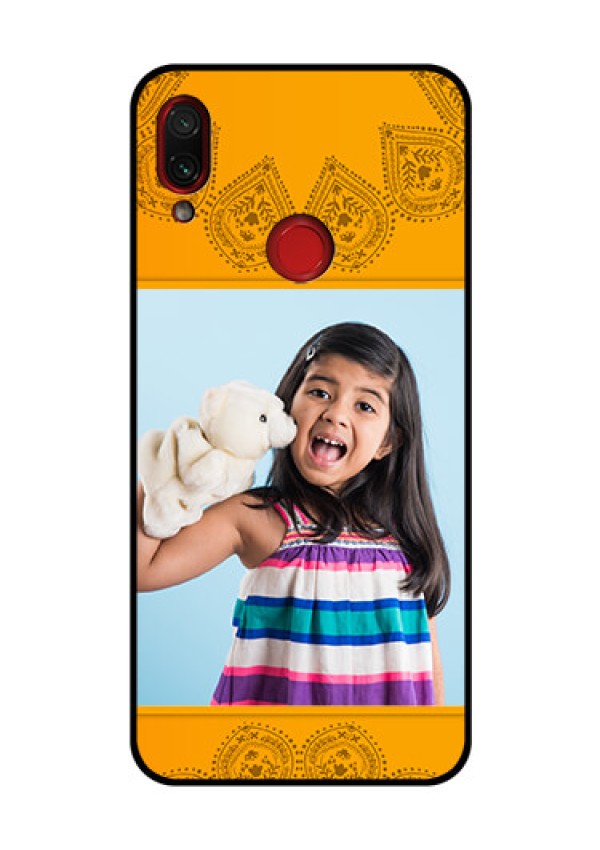 Redmi Note 7 Pro Personalized Glass Phone Case  - Photo Wedding Design 