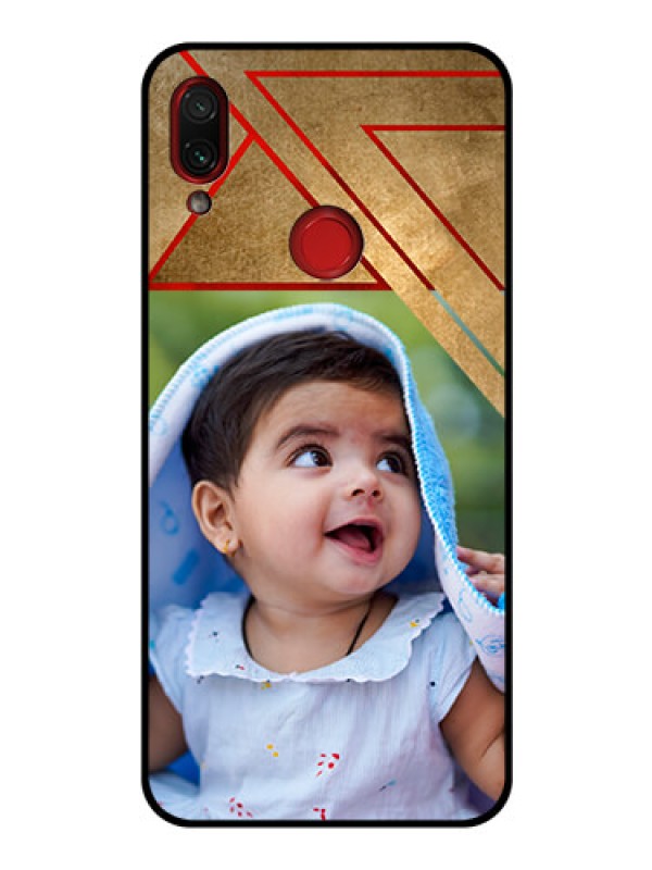 Custom Redmi Note 7 Pro Personalized Glass Phone Case  - Gradient Abstract Texture Design