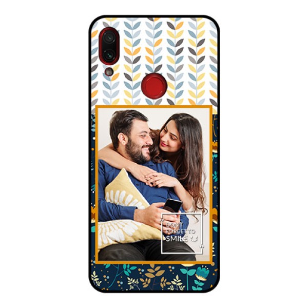 Redmi Note 7 Pro Custom Glass Mobile Case  - Pattern Design