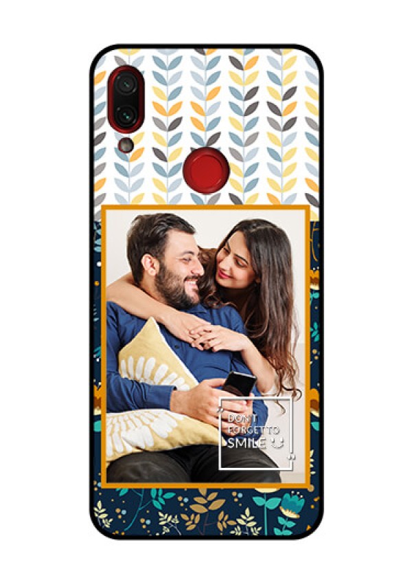 Redmi Note 7 Pro Custom Glass Mobile Case  - Pattern Design