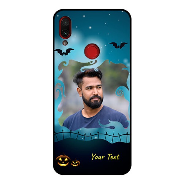 Redmi Note 7 Pro Custom Glass Phone Case  - Halloween frame design