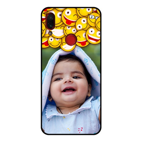 Redmi Note 7 Pro Custom Glass Mobile Case - with Smiley Emoji Design Redmi Note 7 Pro Custom Glass Mobile Case - with Smiley Emoji Design