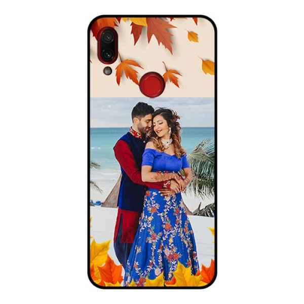 Redmi Note 7 Pro Photo Printing on Glass Case - Autumn Maple Leaves Design Redmi Note 7 Pro Photo Printing on Glass Case - Autumn Maple Leaves Design