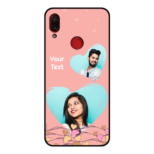 Redmi Note 7 Pro Custom Glass Mobile Case  - Love Doodle Design