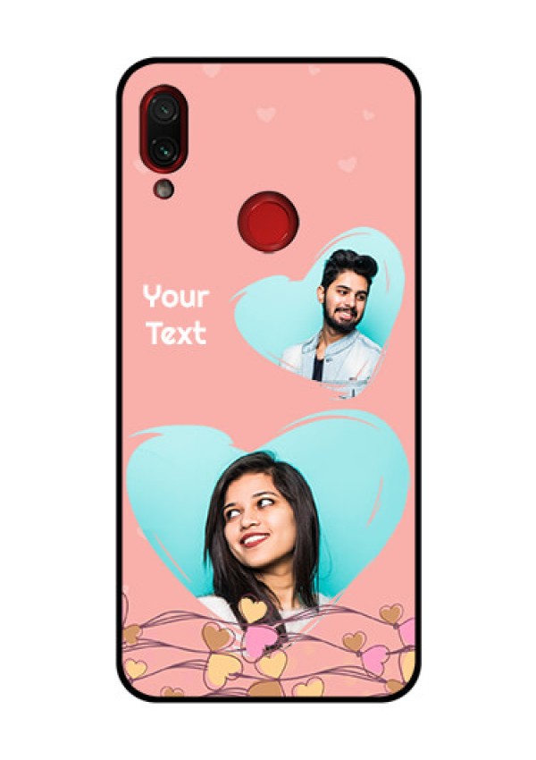 Redmi Note 7 Pro Custom Glass Mobile Case  - Love Doodle Design