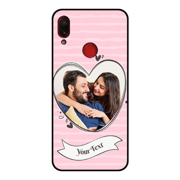 Redmi Note 7 Pro Custom Glass Phone Case  - Vintage Heart Design