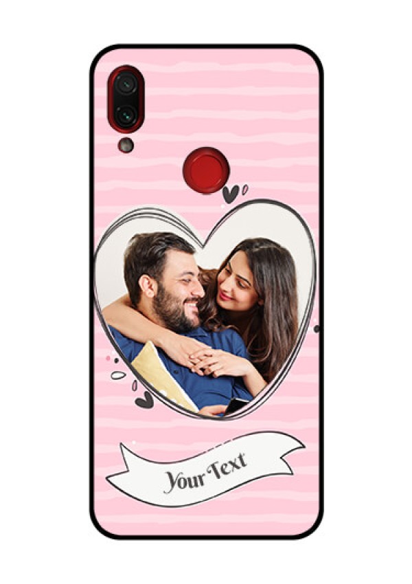 Redmi Note 7 Pro Custom Glass Phone Case  - Vintage Heart Design