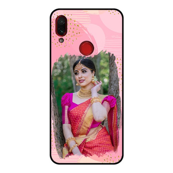 Redmi Note 7 Pro Personalized Glass Phone Case - Gold Glitter Splash Design Redmi Note 7 Pro Personalized Glass Phone Case - Gold Glitter Splash Design