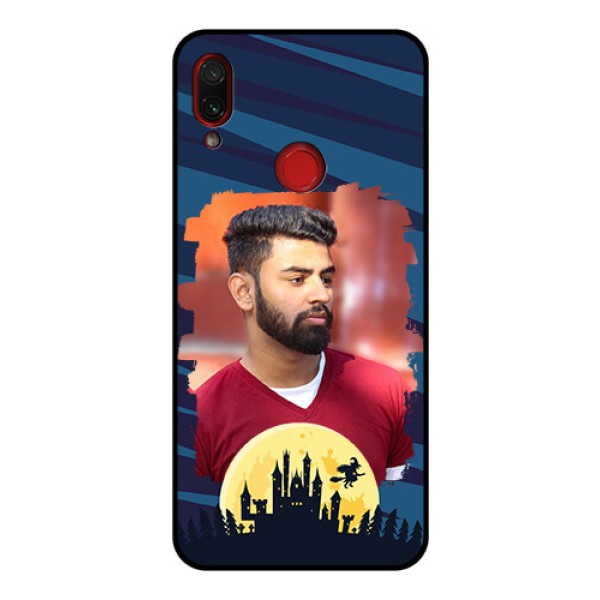 Redmi Note 7 Pro Photo Printing on Glass Case - Halloween Witch Design Redmi Note 7 Pro Photo Printing on Glass Case - Halloween Witch Design