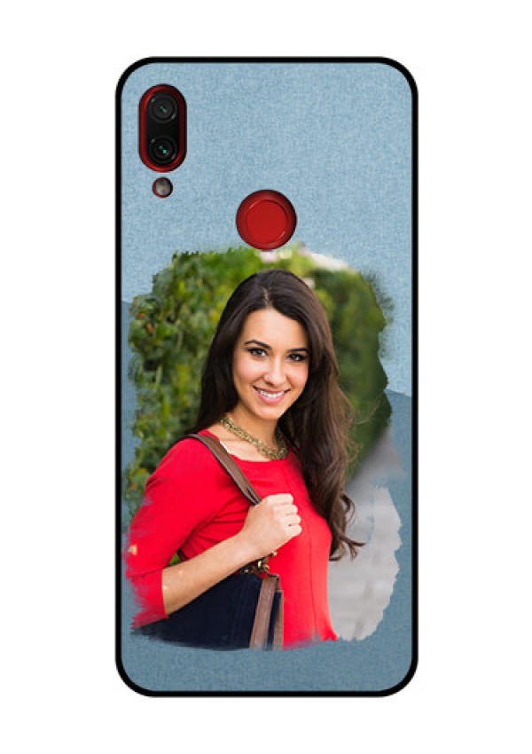 Redmi Note 7 Pro Custom Glass Mobile Case  - Grunge Line Art Design
