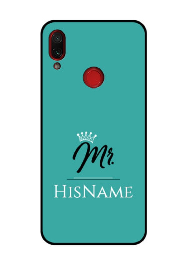 Redmi Note 7 Pro Custom Glass Phone Case Mr with Name