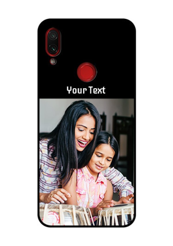 Redmi Note 7 Pro Photo with Name on Glass Phone Case