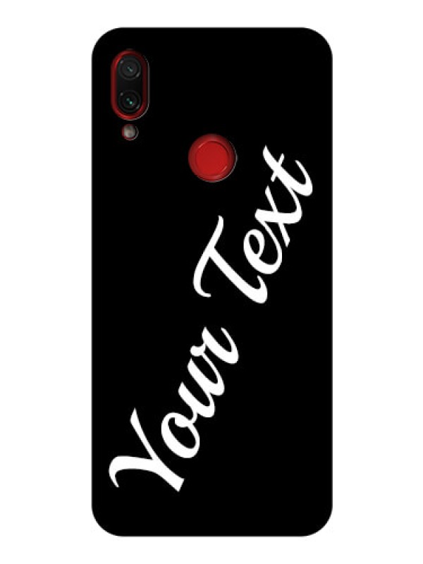 Custom Redmi Note 7 Pro Custom Glass Mobile Cover with Your Name