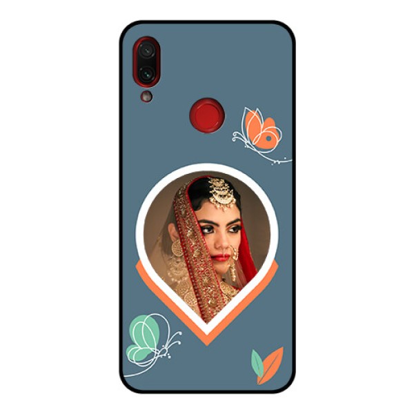 Xiaomi Redmi Note 7 Pro Custom Glass Mobile Case - Droplet Butterflies Design Xiaomi Redmi Note 7 Pro Custom Glass Mobile Case - Droplet Butterflies Design