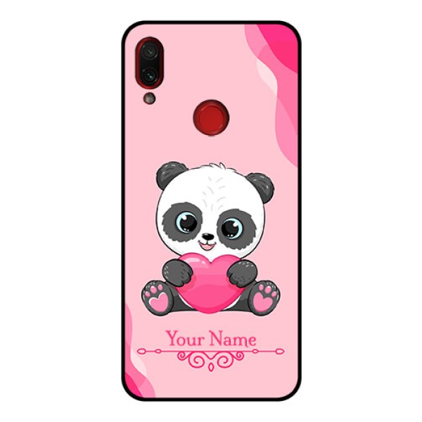 Xiaomi Redmi Note 7 Pro Custom Glass Mobile Case - Cute Panda Design