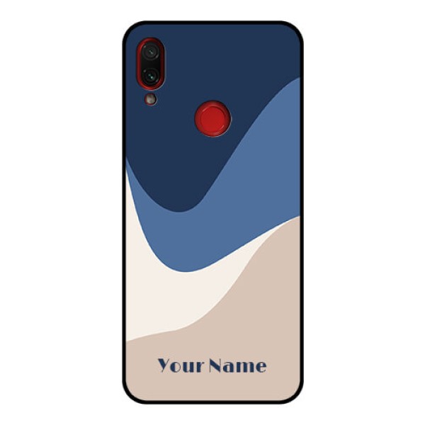 Xiaomi Redmi Note 7 Pro Custom Glass Phone Case - Abstract Drip Art Design