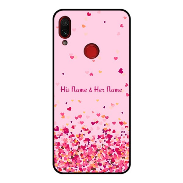 Xiaomi Redmi Note 7 Pro Photo Printing on Glass Case - Floating Hearts Design Xiaomi Redmi Note 7 Pro Photo Printing on Glass Case - Floating Hearts Design
