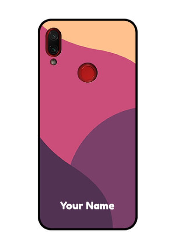 Xiaomi Redmi Note 7 Pro Custom Glass Phone Case - Mixed Multi-colour abstract art Design