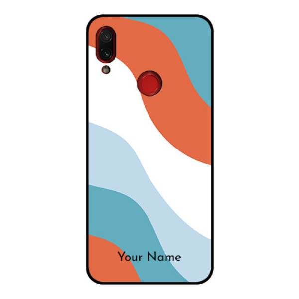 Xiaomi Redmi Note 7 Pro Custom Glass Mobile Case - coloured Waves Design Xiaomi Redmi Note 7 Pro Custom Glass Mobile Case - coloured Waves Design