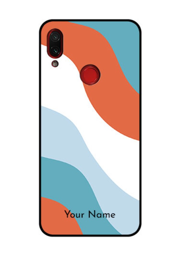 Xiaomi Redmi Note 7 Pro Custom Glass Mobile Case - coloured Waves Design