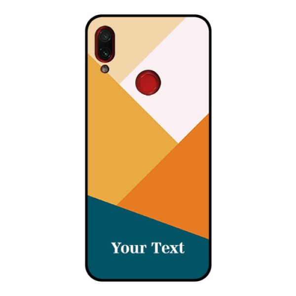 Xiaomi Redmi Note 7 Pro Personalized Glass Phone Case - Stacked Multi-colour Design Xiaomi Redmi Note 7 Pro Personalized Glass Phone Case - Stacked Multi-colour Design