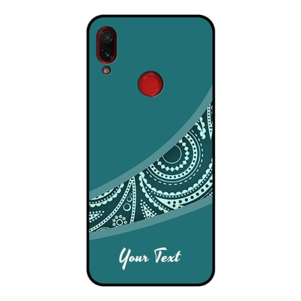 Xiaomi Redmi Note 7 Pro Photo Printing on Glass Case - semi visible floral Design Xiaomi Redmi Note 7 Pro Photo Printing on Glass Case - semi visible floral Design