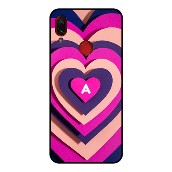 Xiaomi Redmi Note 7 Pro Custom Glass Mobile Case - Cute Heart Pattern Design