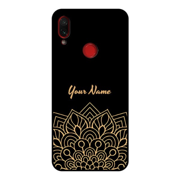 Xiaomi Redmi Note 7 Pro Custom Glass Phone Case - Golden mandala Design Xiaomi Redmi Note 7 Pro Custom Glass Phone Case - Golden mandala Design
