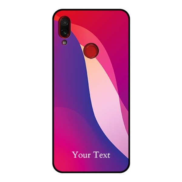Xiaomi Redmi Note 7 Pro Personalized Glass Phone Case - Digital abstract Overlap Design Xiaomi Redmi Note 7 Pro Personalized Glass Phone Case - Digital abstract Overlap Design