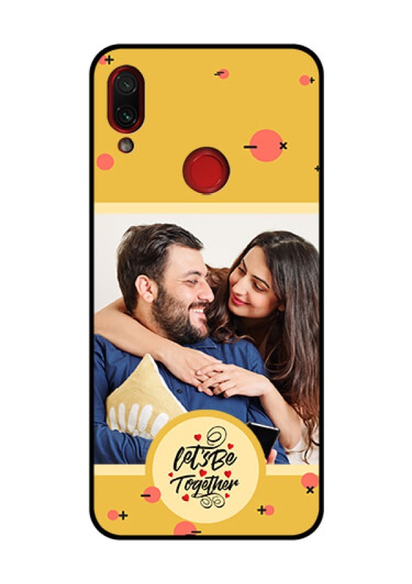 Xiaomi Redmi Note 7 Pro Photo Printing on Glass Case - Lets be Together Design
