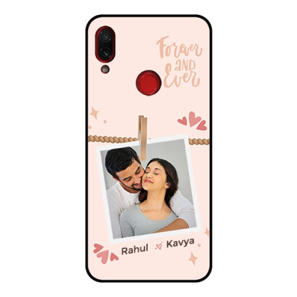 Xiaomi Redmi Note 7 Pro Custom Glass Phone Case - Forever and ever love Design Xiaomi Redmi Note 7 Pro Custom Glass Phone Case - Forever and ever love Design