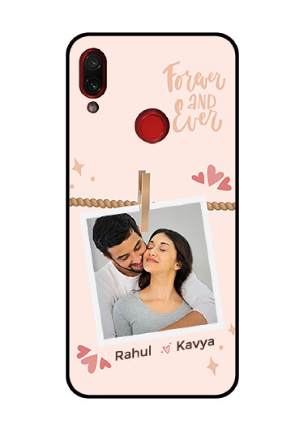 Xiaomi Redmi Note 7 Pro Custom Glass Phone Case - Forever and ever love Design