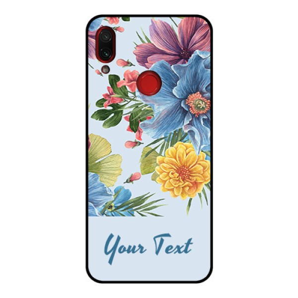 Xiaomi Redmi Note 7 Pro Custom Glass Mobile Case - Stunning Watercolored Flowers Painting Design Xiaomi Redmi Note 7 Pro Custom Glass Mobile Case - Stunning Watercolored Flowers Painting Design