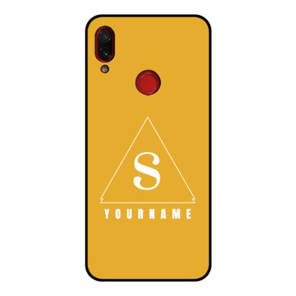 Xiaomi Redmi Note 7 Pro Personalized Glass Phone Case - simple triangle Design Xiaomi Redmi Note 7 Pro Personalized Glass Phone Case - simple triangle Design