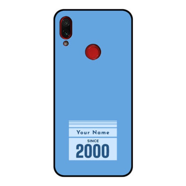 Xiaomi Redmi Note 7 Pro Custom Glass Mobile Case - Custom Year of birth Design