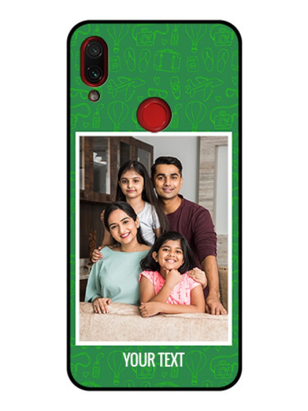 Custom Redmi Note 7 Personalized Glass Phone Case  - Picture Upload Design