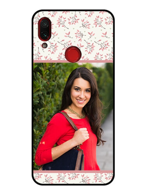 Custom Redmi Note 7 Custom Glass Phone Case  - Premium Floral Design